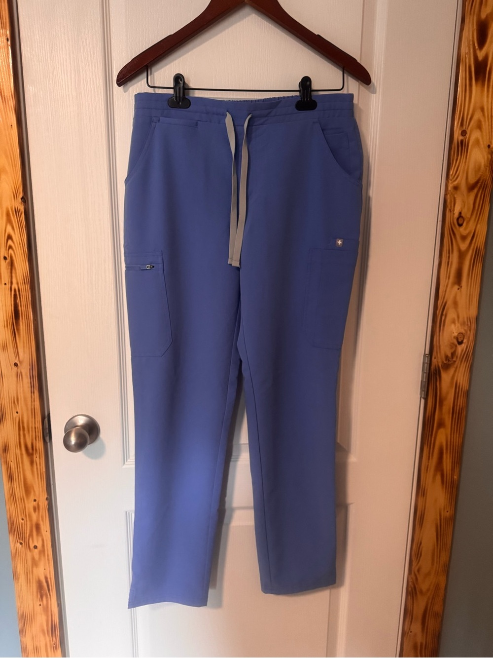 Figs Women’s Ceil blue Drawstring Scrub Pants